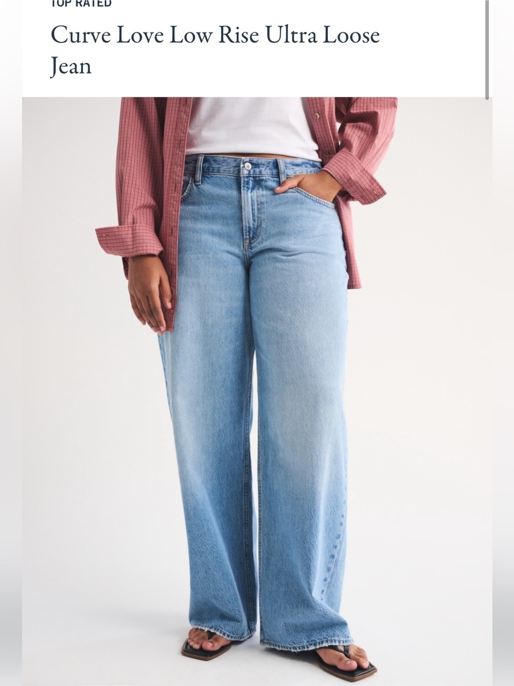 Abercrombie & Fitch Curve Love Ultra Low Loose Jean